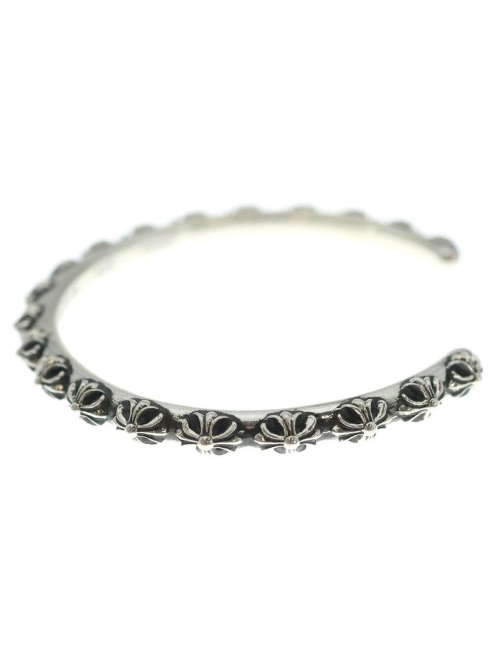 Chrome Hearts Bangle Cross Band Bracelet Silver - Picture 4 of 6
